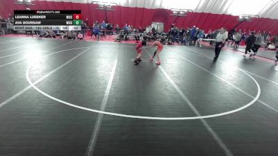 12U Girls - 75 lbs Cons. Semis - Ava Boursaw, Wisconsin vs Leanna Luebker, Wisconsin