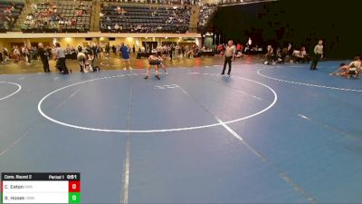 7th - 8th grade - 108 Cons. Round 2 - Charley Eaton, Hawkeye Wrestling Academy vs Brody Hosek, Iowa