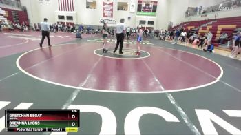 126 lbs Cons. Round 2 - Breanna Lyons, Burley vs Gretchan Begay, Nampa