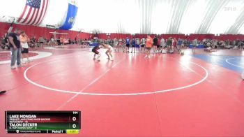 144 lbs Quarters & Wb (16 Team) - Lake Mongan, Pequot Lakes/Pine River Backus Roadcrew vs Talon Decker, IL Top Dawgs NAVY