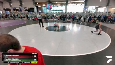 80 lbs Champ. Round 1 - Kian Arabshahi, Texas vs Zander Seaman, Warrior Trained Wrestling