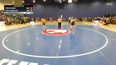 132 lbs Champ. Round 1 - Raya Fowle, Westfield vs Lilly Shulittis, Louisa County