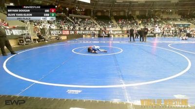 40 lbs 2nd Place - Bryken Dougan, Immortal Athletics WC vs Olive Yang-Elson, Summit Wrestling Academy