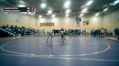165 lbs 3rd Place Match - Tanner Jaspering, St. Louis vs Carter Stritzel, Wildwood