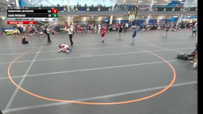 90 lbs Cons. Round 2 - Sam Ingram, Roundtree Wrestling vs Kashton Jackson, Unattached