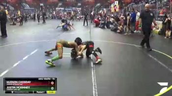 72 lbs Quarterfinal - Justin McKinney, Center Line WC vs Hudson Cassiday, Cedar Springs WC