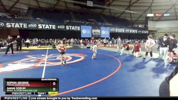 63 lbs Quarterfinal - Samai Soeum, Bethel AllStars Wrestling Club vs Sophia George, Piranha Wrestling Club