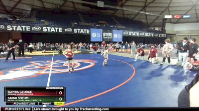 63 lbs Quarterfinal - Samai Soeum, Bethel AllStars Wrestling Club vs Sophia George, Piranha Wrestling Club