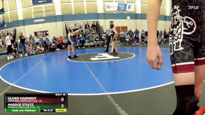 105 lbs Round 5 (10 Team) - Mason Thompson, Franklin Wrestling Club vs Luke Brabender, Mishawaka Wrestling Club