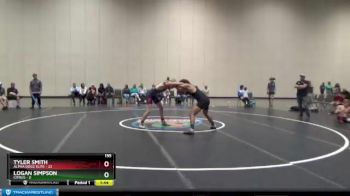 155 lbs Round 4 (6 Team) - Tyler Smith, Alpha Dogz Elite vs Logan Simpson, Citrus
