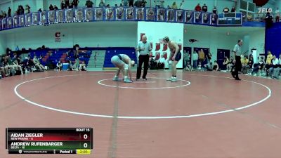 190 lbs Quarters & Wb (16 Team) - Aidan Ziegler, New Prairie vs Andrew Rufenbarger, Delta