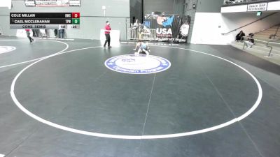138 lbs Cons. Semis - Cael McClenahan, Topanga PAL Wrestling vs Cole Millan, Delta Wrestling Club