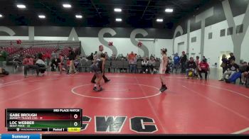 75 lbs Placement Matches (8 Team) - Loc Webber, Beast Mode vs Gabe Brough, Burnett Trained (OH)