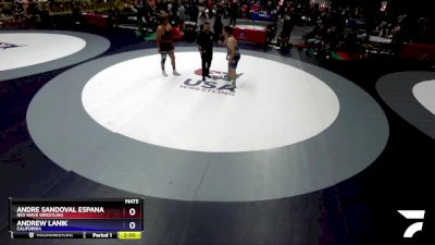 215 lbs Champ. Round 1 - Andre Sandoval Espana, Red Wave Wrestling vs Andrew Lanik, California