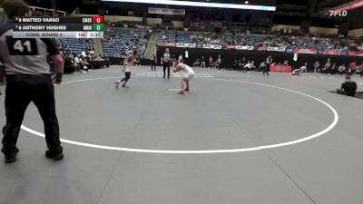 125 lbs Cons. Round 4 - 5 Anthony Hughes, Marian vs 8 Matteo Vargo, Cumberlands