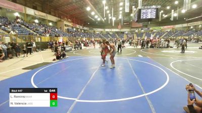 130 lbs 3rd Place - Leo Ramirez, Bear Cave WC vs Nikcolas Valencia, Juggernaut WC