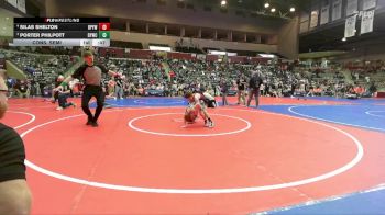 64 lbs Cons. Semi - Silas Shelton, Benton Parks Youth Wrestling vs Porter Philpott, Dover Youth Wrestling Club