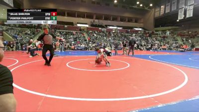 64 lbs Cons. Semi - Silas Shelton, Benton Parks Youth Wrestling vs Porter Philpott, Dover Youth Wrestling Club