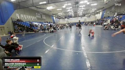 66-68 lbs Round 2 - Benjamin Rodriguez, Payson Lions Wrestling Club vs Brax Williams, Sanderson Wrestling Academy