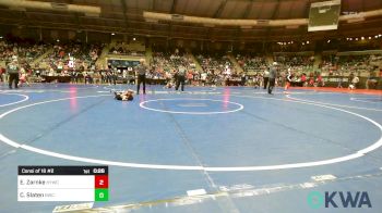 52 lbs Consi Of 16 #2 - Eli Zarnke, Hilldale Youth Wrestling Club vs Claye Slaten, Berryhill Wrestling Club