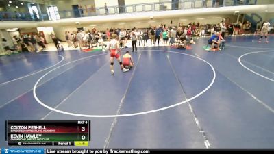 144 lbs Cons. Round 5 - Colton Peshell, Sanderson Wrestling Academy vs Kevin Hawley, Champions Wrestling Club