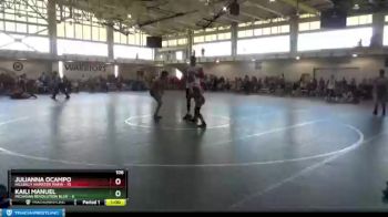 106 lbs Round 1 (4 Team) - Kaili Manuel, Michigan Revolution Blue vs Julianna Ocampo, Hillbilly Hamster Mafia