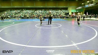 64 lbs Consi Of 16 #2 - Jaxson Wright, Bartlesville Wrestling Club vs Jayden Macias, Gomez Brothers Grappling Academy