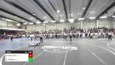100 lbs Rr Rnd 4 - Maxwell Maynard, Mancos Bluejays vs Kyle Danielle Calderon, Carlsbad Combat WC
