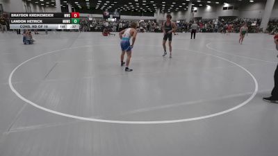 150 lbs Cons. Rd Of 16 - Landon Hetrick, Mile High Wrestling Club vs Brayden Kreikemeier, MWC Wrestling Academy