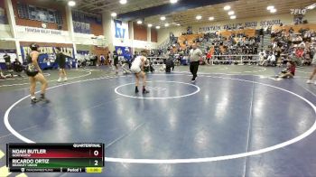 120 lbs Quarterfinal - Ricardo Ortiz, Brawley Union vs Noah Butler, Northview