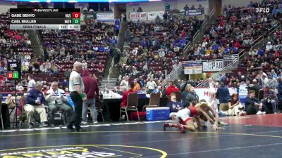114 lbs Semifinal - Gabe Benyo, Hazleton Area vs Cael Muller, Notre Dame - GP