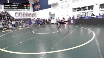 135 lbs Champ. Round 1 - Sophia Cardenas, Eleanor Roosevelt vs Briauna Conley, Tahquitz