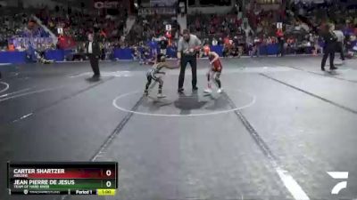 49 lbs Semifinal - Jean Pierre De Jesus, Team Of Hard Knox vs Carter Shartzer, Abilene