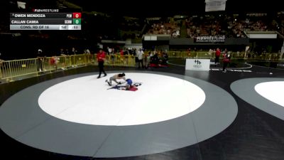 63 lbs Cons. Rd Of 16 - Owen Mendoza, Pacific Edge Wrestling vs Callan Camia, So Cal Hammers Wrestling