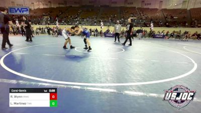 100 lbs Consolation - Romeo Wynn, El Reno Wrestling Club vs Logan Martinez, Texas Wrestling Academy