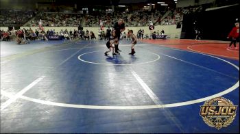 40 lbs Round Of 16 - Jaxon Gregory, Tulsa Blue T Panthers vs Ronan Scott, Blanchard Wrestling Club