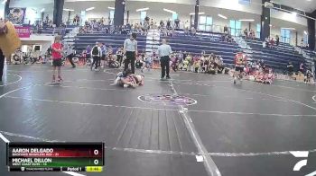 70 lbs Round 3 (8 Team) - Michael Dillon, West Coast Elite vs Aaron Delgado, Backyard Brawlers Red