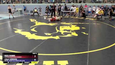 97 lbs Quarterfinal - Mick Dobbs, Interior Grappling Academy vs Cole Iverson, Bethel Freestyle Wrestling Club
