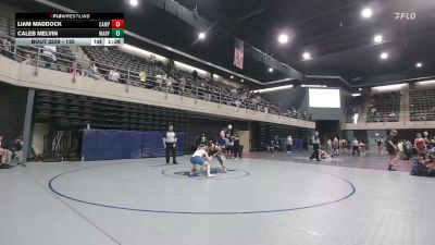 135 lbs Quarterfinal - Caleb Melvin, Marydel vs Liam Maddock, Campbell