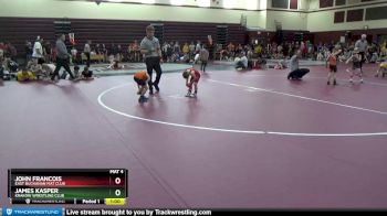 B-8 lbs 7th Place Match - James Kasper, Krakow Wrestling Club vs John Francois, East Buchanan Mat Club