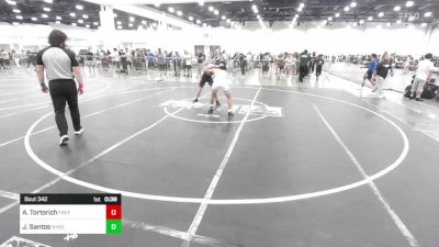 126 lbs Consi Of 16 #1 - Adam Tortorich, Freedom Wc vs Juan Santos, Nyssa Mat Club