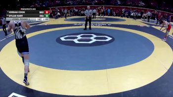 D2-144 lbs Cons. Round 3 - Jordan Cook, Wauseon vs Dylan Hart, Cvca