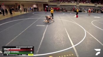 107 Championship Bracket Cons. Round 4 - Ashton Charmoli, St. Francis vs William Bainbridge, Hastings