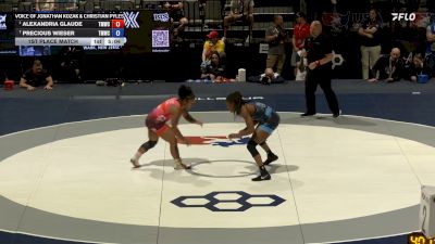 72 kg 1st Place Match - Alexandria Glaude, Titan Mercury Wrestling Club (TMWC) vs Precious Wieser, Titan Mercury Wrestling Club (TMWC)