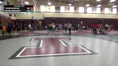 JV-29 lbs 1st Place Match - Kaleb Dakolios, Assumption, Davenport vs Dalton Burkhardt, Osage