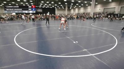 155 lbs Cons. Semis - Lauren Luzum, Northeast Iowa Wrestling Club vs Brynlee Vaughan, Wisconsin