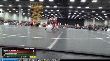 106 lbs Champ. Round 1 - Jayden Rinken, IA vs Brock Johnson, KS