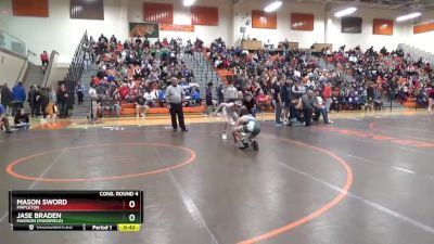 106 lbs Cons. Round 4 - Mason Sword, Mapleton vs Jase Braden, Madison (Mansfield)