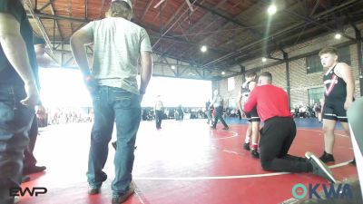 80 lbs Quarterfinal - Ryker Hushbeck, Verdigris Youth Wrestling vs Isaiah Mattox, Salina Wrestling Club