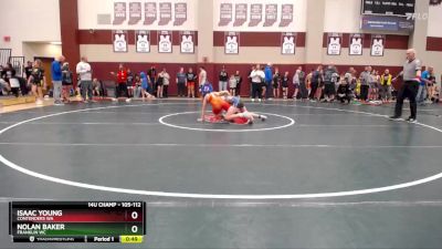 105-112 lbs Semifinal - Nolan Baker, Franklin WC vs Isaac Young, Contenders WA